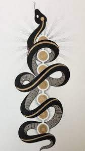 The serpent is rising uncoiling in your spine bringing you light from the depths of your mind. Kundalini Serpent Spiritual Energy The Spine Rises And Through Tattoos Ale Snake Illustration Snake Art Snake Painting