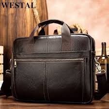 Men Bag Briefcase Messenger Bag Men S Genuine Leather 14 Laptop Bag Men S Briefcases Office Business Tote For Document Latest Collections In 2020 Mens Leather Bag Leather Messenger Bag Men Laptop Bag Men