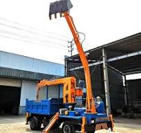 Farm Using Truck Mounted Excavator Multi-functional Truck Crane with Digger Bucket