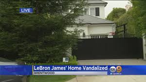Share this video if you enjoyed it, i spent a lot of time making this. Lebron James Brentwood Home Vandalized With Racial Slur Youtube