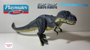 Like their prehistoric tyrannosaur relations, the skull island v. Playmates King Kong 2005 Roaring Bull V Rex Figure Review 13 Youtube