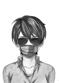 Draw Anime Boy With Mask Realistic Anime Drawing Anime Drawings Anime Drawings Boy Anime Drawings Tutorials