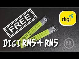 Free Topup Digi Rm5 Rm5 0010 Youtube