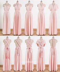 Blush Pink Multiway Infinity Bridesmaids Dress Convertable Dress Infinity Dress Bridesmaid Multiway Bridesmaid Dress Light Pink Bridesmaid Dresses
