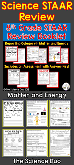 Staar Science Review Booklet Matter And Energy This Resource Covers Reporting Category 1 Matter And Energy Every Readi 8th Grade Science Science Staar Staar