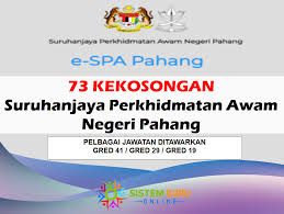 Pilih pusat dan sesi temuduga yang boleh dihadiri oleh anda dan tekan 'simpan'. 73 Kekosongan Suruhanjaya Perkhidmatan Awam Negeri Pahang