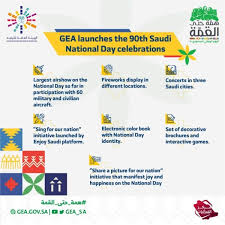 Saudi national day is the day on which the late founder named the kingdom of saudi arabia throughout the country, after 32 years of wars. Air Show Fireworks Planned For 90th Saudi National Day Saudi Gazette