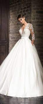Dressilyme bridal dresses online, wedding dresses ball gown, in stock perfect a line v neck natural waist embroidery full length evening dress with hot drilling and handmade flowers , find new designer wedding dresses, wedding dresses ball gown, cheap wedding dresses, princess ballgown. Marvelous Tulle Satin V Neck A Line Wedding Dresses With Lace Appliques Aline Wedding Dress Ball Gowns Wedding Wedding Dresses Lace