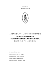 Quality normal quality high quality. Pdf A Historical Approach To The Foundations Of Shiite Religious Laws In Light Of The Pre Islamic Iranian Legal System From The Sassanid Era