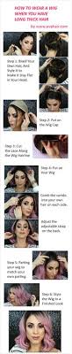 How To Wear A Wig When You Have Quite Long Thick Hair How To Appy A Lace Front Wig Tutarial Of How To We Thick Hair Styles Long Thick Hair