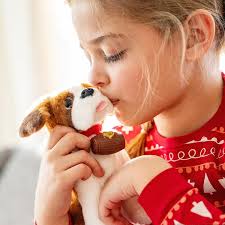 مجموعة صندوق تقليد سانت برنارد من ذا إلف اون ذا رف ايلف بيتس: مجموعة صندوق  تقليد سانت برنارد مع فيلم سانتا سانت برناردز حفظ كريسماس دي في دي وحقيبة  جوي : Amazon.ae: