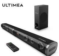 ULTIMEA 190W 2.1 टीवी साउंडबार होम थिएटर साउंड सिस्टम ब्लूटूथ स्पीकर साउंड  बार सबवूफर सपोर्ट ऑप्टिकल AUX HDMI स्पीकर