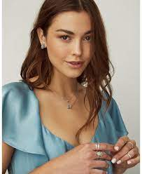 Kendra Scott Elisa Pendant Necklace In Cobalt Cats Eye Her Hide Out