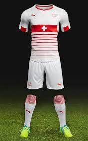 Switzerland Away 2016 Soccer Uniforms Design Soccer Shirts Football Kits