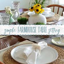 I adore the colors you see in summer, as well as, all of the natural materials. A Sweet Simple Farmhouse Tablescape Harbour Breeze Home