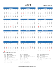 It will take you to the printing page, where you can take the printout by clicking on the browser print button. Usa Calendar 2021 With Holidays Free Printable Template Printable The Calendar