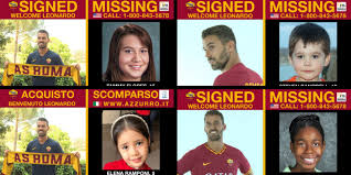 The as roma names, logos and artwork are registered or unregistered trademarks of soccer s.a.s. As Roma Uses Summer Signing Videos To Shine A Spotlight On Missing Children The Drum