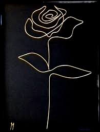 Rose By Uno Arta Sarmei Wire Art Sculpture Copper Wire Art Wire Art