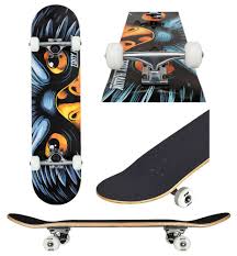 Bahne skateboard with red stoker urethane wheels on metal trucks that have been raised by wooden blocks tony hawk began competing at age 12 and turned pro at 14. Tony Hawk Ss180 Skateboard Auge Des Falken 7 5 Streetsurfshop