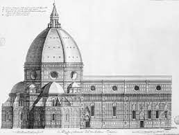 Di Qua E Di La Filippo Brunelleschi E La Cupola Di Santa Maria Del Fiore Dome Of Saint Maria Of Flower Disegno Prospettico Cattedrali Santa Maria