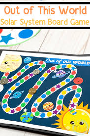 Let your kids come up with their own board game using this printable board game template. Solar System Board Game Free Printable Space Activities For Kids Solar System Projects For Kids Solar System For Kids