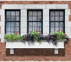 Amazon Com Mayne Yorkshire Ii 72 Window Box Combo With Corbel Brackets White 6 Home Improvement In 2020 Yorkshire Window Box Window Planter Boxes Window Planters
