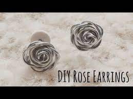Learning to make a hoop earring is one of the best projects to start out with. German Style Wire Rose Ring Tutorial Youtube Diy Rose Earrings Diy Roses Diy Wire Earrings