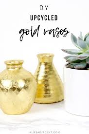 Diy Gold Leaf Ikea Vase Hack Ikea Vases Gold Leaf Diy Diy Vase