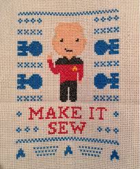 Make It Sew Picard Cross Stitch Star Trek Cross Stitch