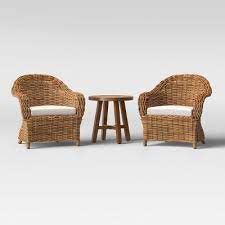 Smith and hawken chaise lounge. 3pc Eldridge Patio Chat Set Brown Smith Hawken Target