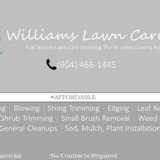 Our services can be as simple as basic lawn care or maintaining your flower beds or as detailed as creating a whole new look for your yard. Williams Lawn Care 34 Photos Lawn Services 2162 Century Blvd E St Augustine Fl Phone Number