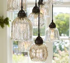 Check spelling or type a new query. New Pottery Barn Antique Mercury Glass Chandelier Sconce Shade