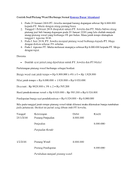 Jul 06, 2020 · cara menghitung tanggal jatuh tempo wesel berbunga dan wesel tidak berbunga dapat dilakukan berdasarkan contoh soal wesel bayar dan wesel tagih. Contoh Soal Piutang Wesel Berbunga Sesuai Konsep Dasar Akuntansi