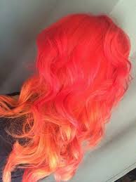 It S Gorgeous Of Two Colors Mixing Pink Orange Diy Hairstyles Hair Color Crazy Hair
