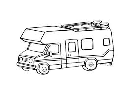 Coloring Page Camper Img 9660 Camping Coloring Pages Colouring Pages Coloring Pages