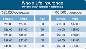 life insurance beneficiary life insurance rates chart