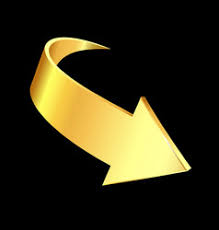 On the trail of the golden owl (french: Pointed Curved Arrow Gold Vector Images 26