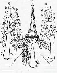 Madeline And Her Friends Were Looking At Tower Coloring Pages Coloring Pages Christmas Coloring Pages
