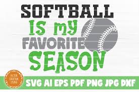 Download Softball My Favorite Season Svg Cut File Graphic By Vectorcreationstudio Creative Fabrica SVG Cut Files
