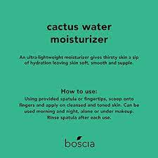 This cactus water moisturizer features a unique, lightweight gel cream formula that's loaded. Boscia Cactus Water Moisturizer Vegan Cruelty Free Natural And Clean Skincare Cactus And Aloe Vera Daily Lightweight Gel Moisturizer 1 61 Fl Oz Premium Beauty Amazon Com