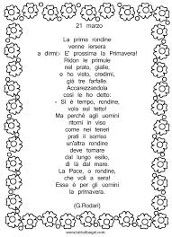 Poesia 21 Marzo Di Gianni Rodari Tuttodisegni Com Poesia Filastrocche Brevi Poesie