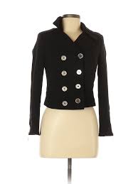 Details About White House Black Market Women Black Jacket Xxs Petite