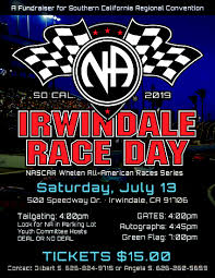 That is why at ticketbust we speeding tickets are the most common traffic ticket infraction in california. Scrcna Irwindale Speedway Nascar Race Day Fundraiser Narcotics Anonymous San Fernando Valley