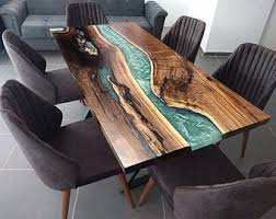Epoxy Table Chestnut Wood Epoxy Resin Table Dining Room Etsy Epoxy Wood Table Wood Resin Table Resin Table