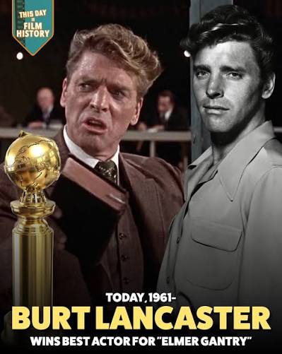 Burt Lancaster's win for Best Actor at the Golden Globes for Elmer Gantry  marked a high point in a career defined by intensity and range. His turn as  the charismatic, slippery salesman-turned-revivalist