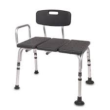 equate durable transfer bench with back rest shower bench black walmart com transfer bench bench with back shower bench