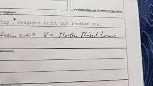 Kann Jemand Diese Schrift Auf Einer Uberweisung Arzt Entziffern Krankheit Schreibschrift