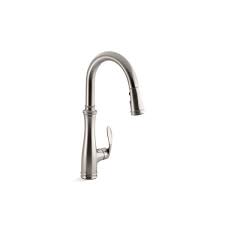 Save on our most popular kitchen and bathroom faucet categories by leading brands including kohler, moen, delta and pfister. Kohler Bellera Pull Down Kitchen Sink Faucet 1 Handle Stainless Steel Lowe S Canada