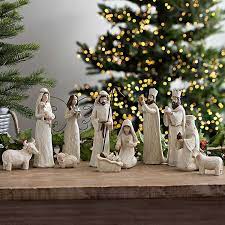 Despite these, the philippines still retains its traditional decorations. Cream Christmas Nativity Scene Set Of 11 Kirklands