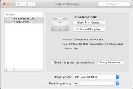 تحميل تعريف طابعة hp laserjet 1010. Domeheid How To Install An Hp Laserjet 1000 Series Printer On A Mac